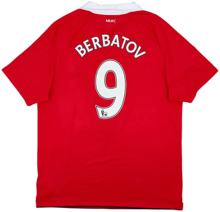 2010-11 Manchester United Home Shirt Berbatov #9 - 4/10 - (L)