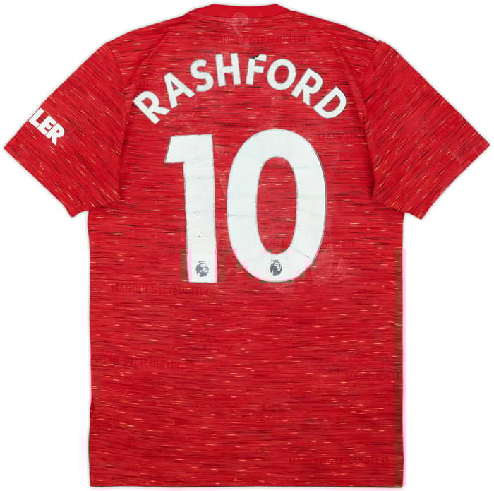 2020-21 Manchester United Home Shirt Rashford #10 - 4/10 - (S)