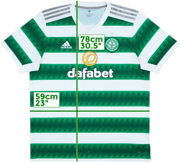 2022-23 Celtic Home Shirt - 8/10 - (XL)
