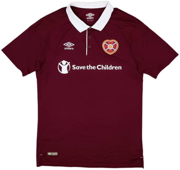 2017-18 Hearts Home Shirt - 9/10 - (L)