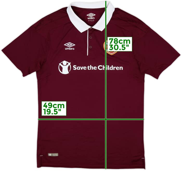 2017-18 Hearts Home Shirt - 9/10 - (L)