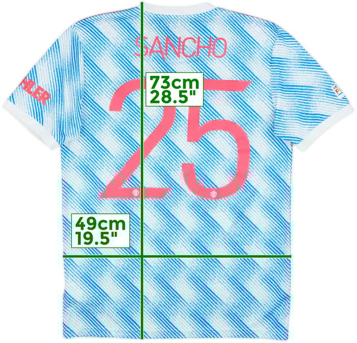 2021-22 Manchester United Away Shirt Sancho #25 - 8/10 - (M)