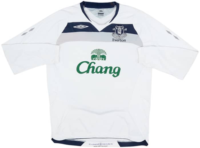 2008-09 Everton Away L/S Shirt Saha #9 - 6/10 - (L)