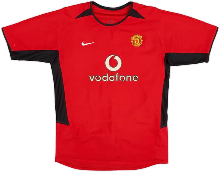 2002-04 Manchester United Home Shirt Ronaldo #7 - 7/10 - (XL.Boys)