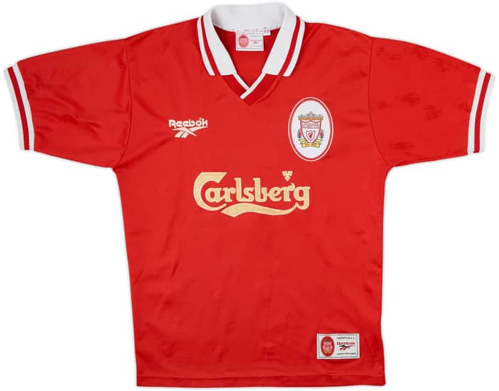 1996-98 Liverpool Home Shirt - 6/10 - (Y)