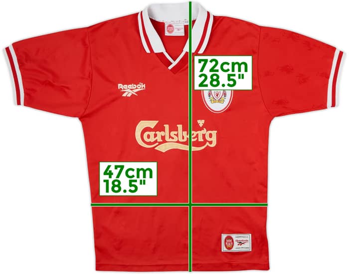1996-98 Liverpool Home Shirt - 6/10 - (Y)
