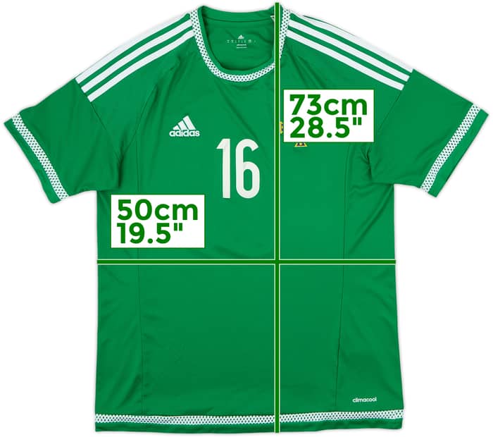 2015 Northern Ireland Home Shirt #16 - 7/10 - (M)