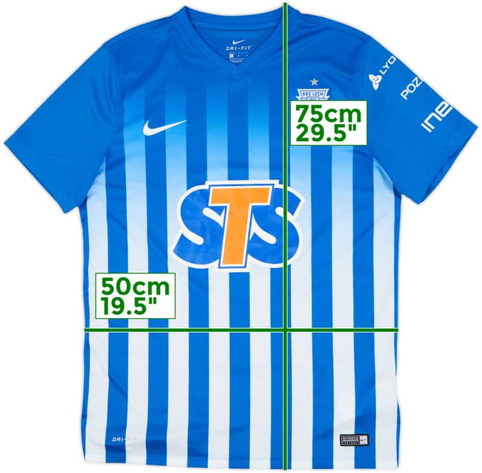 2016-17 Lech Poznan Home Shirt - 8/10 - (L)