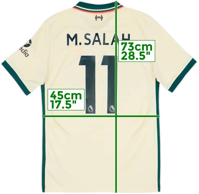 2021-22 Liverpool Away Shirt M.Salah #11 - 7/10 - (S)