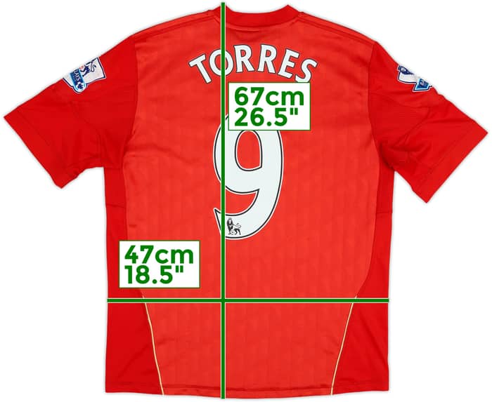 2010-12 Liverpool Home Shirt Torres #9 - 6/10 - (S)