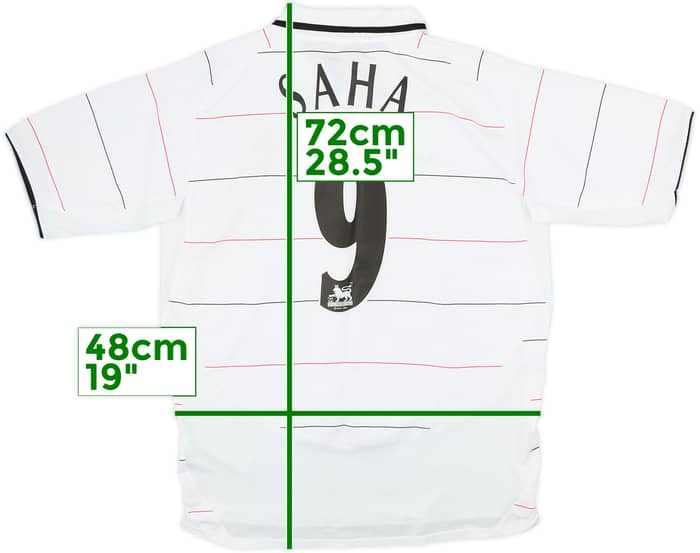 2003-05 Manchester United Third Shirt Saha #9 - 4/10 - (XL.Boys)