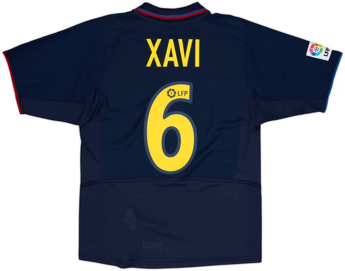 2002-03 Barcelona Away Shirt Xavi #6 - 8/10 - (S)