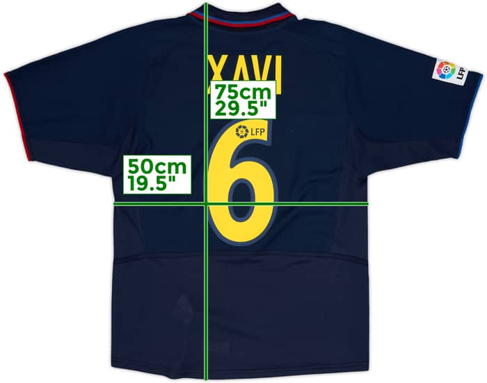 2002-03 Barcelona Away Shirt Xavi #6 - 8/10 - (S)