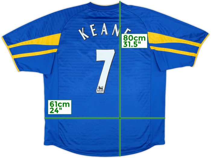 2001-03 Leeds United Away Shirt Keane #7 - 5/10 - (XL)