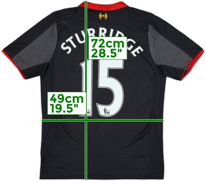 2014-15 Liverpool Third Shirt Sturridge #15 - 7/10 - (S)