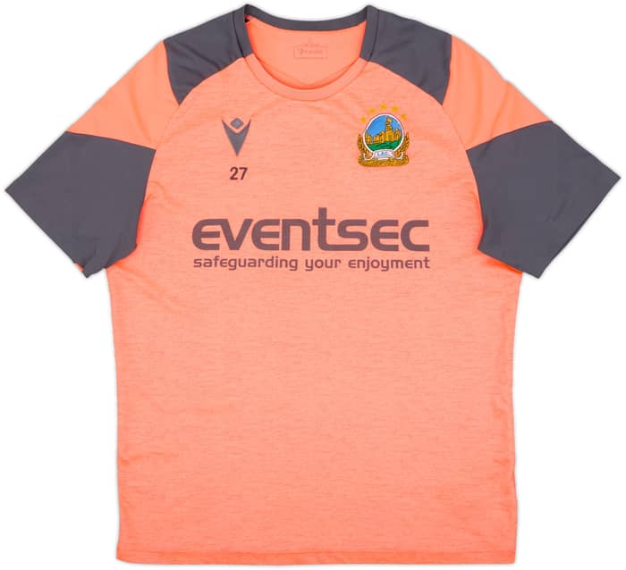 2023-24 Linfield Macron Player Issue Training Shirt #27 - 6/10 - (M)