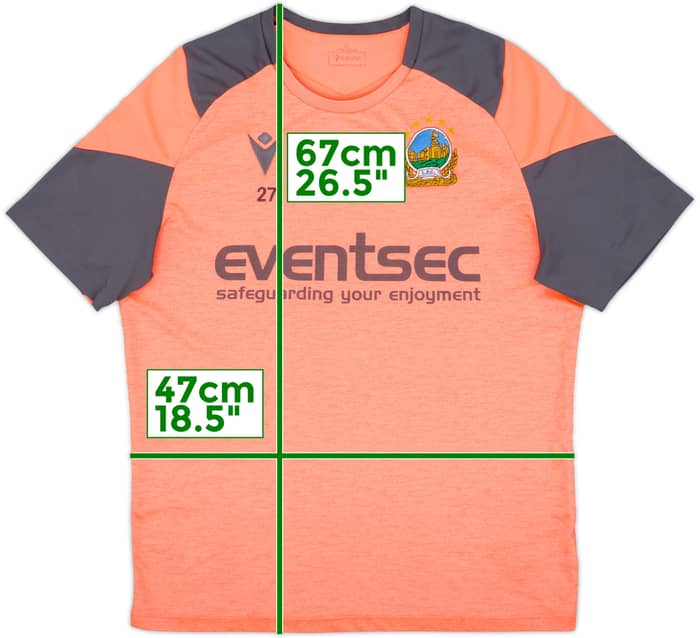 2023-24 Linfield Macron Player Issue Training Shirt #27 - 6/10 - (M)