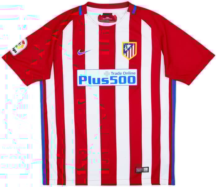 2016-17 Atletico Madrid Home Shirt Griezmann #7 - 6/10 - (XL.Boys)