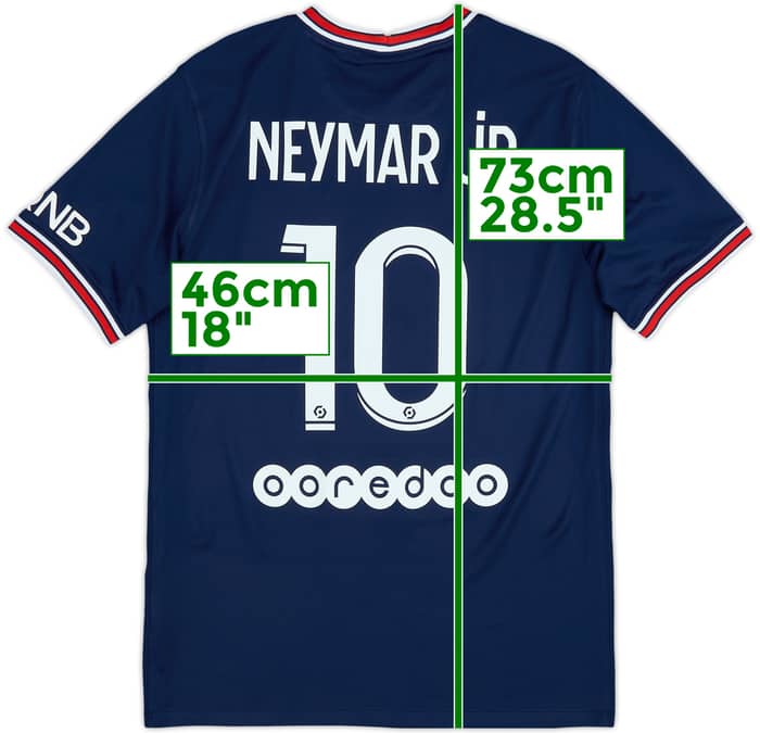 2021-22 Paris Saint-Germain Home Shirt Neymar Jr #10 - 8/10 - (S)