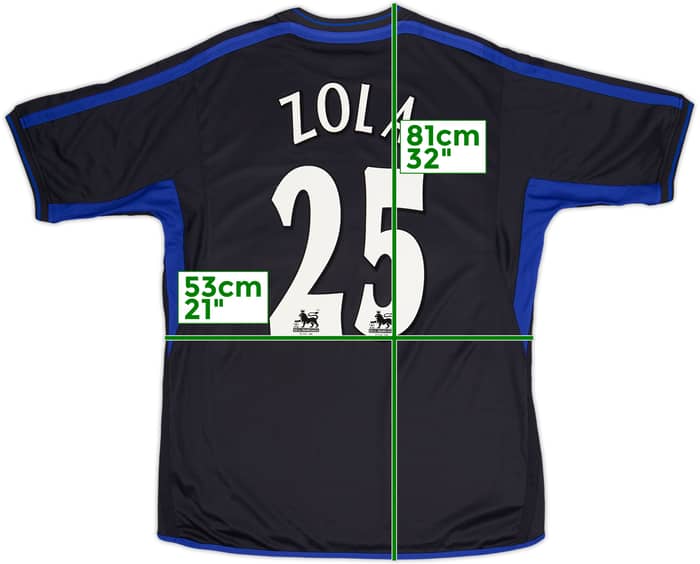 2002-04 Chelsea Away Shirt Zola #25 - 8/10 - (L)