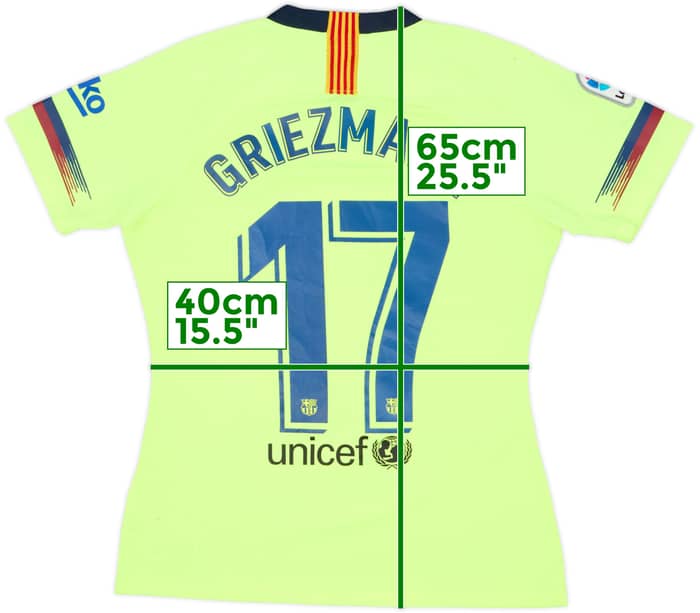 2018-19 Barcelona Away Shirt Griezmann #17 - 5/10 - (Women's M)