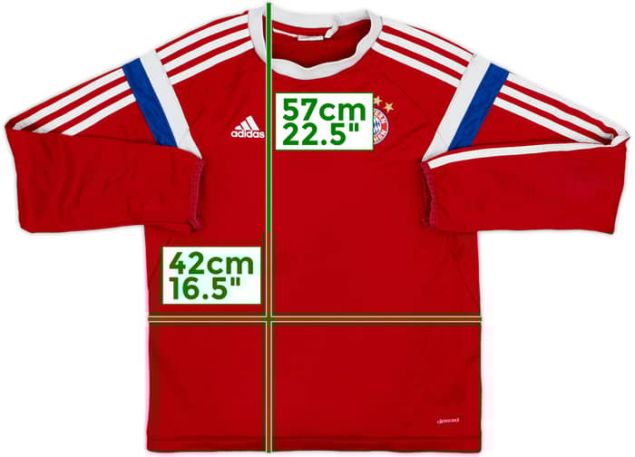 2014-15 Bayern Munich adidas Sweat Top - 5/10 - (L.Boys)