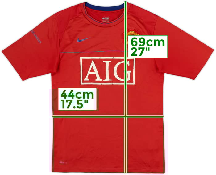 2008-09 Manchester United Nike Training Shirt - 5/10 - (S)