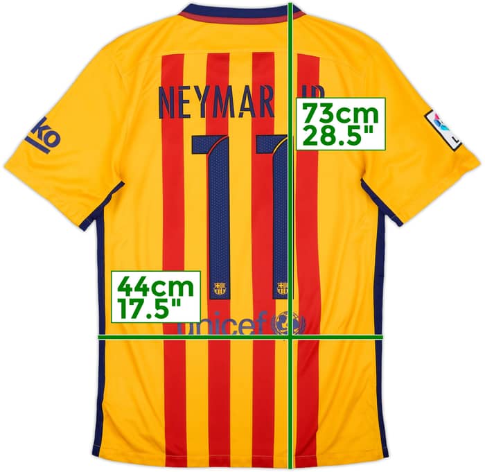 2015-16 Barcelona Away Shirt Neymar #11 - 8/10 - (S)