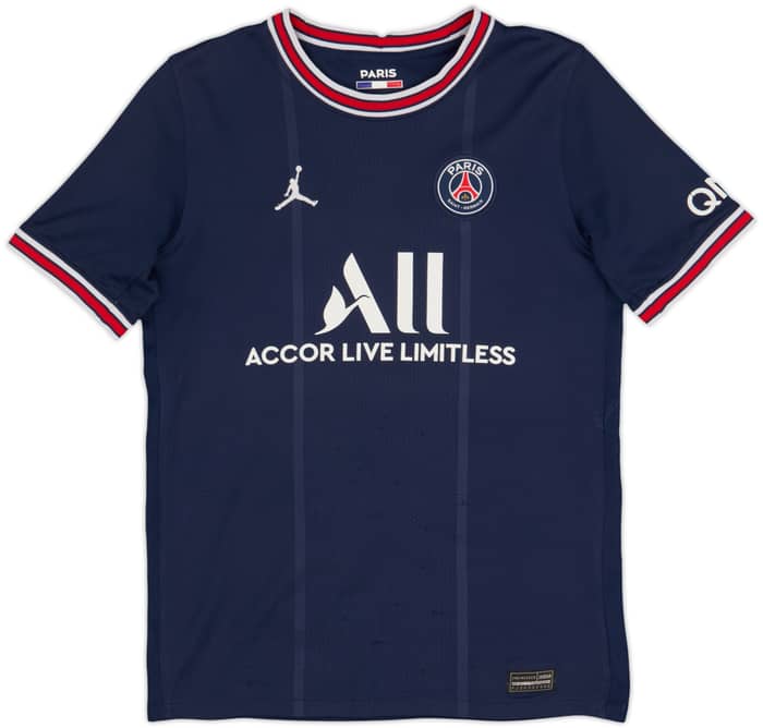 2021-22 Paris Saint-Germain Home Shirt Messi #30 - 6/10 - (L.Boys)