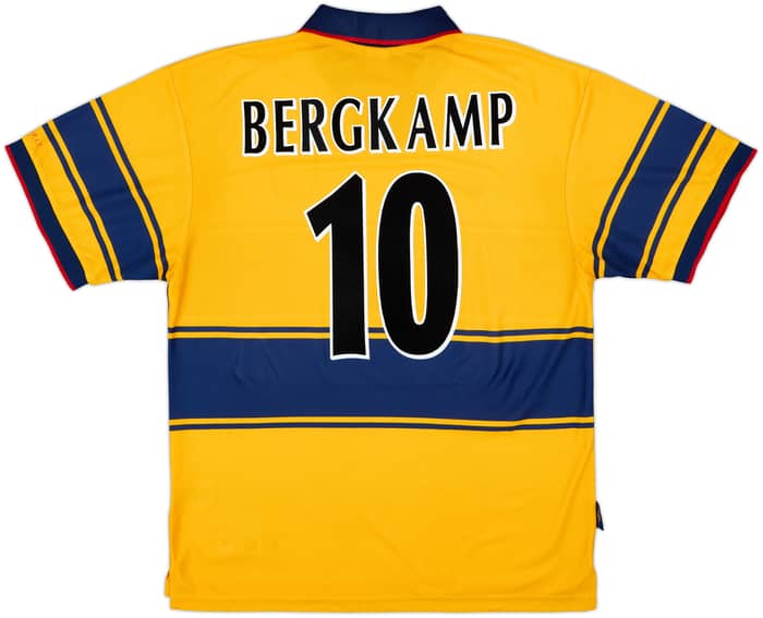 1997-99 Arsenal Away Shirt Bergkamp #10 - 8/10 - (XL)
