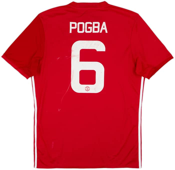 2016-17 Manchester United 'EFL Cup Final' Home Shirt Pogba #6 - 6/10 - (L)