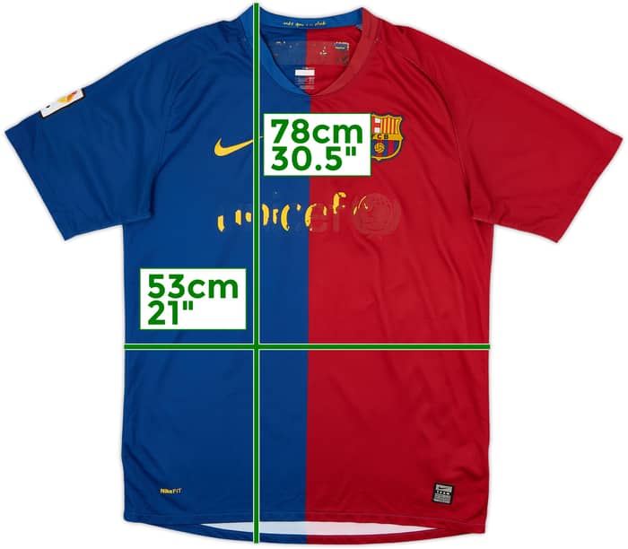 2008-09 Barcelona Home Shirt - 4/10 - (M)