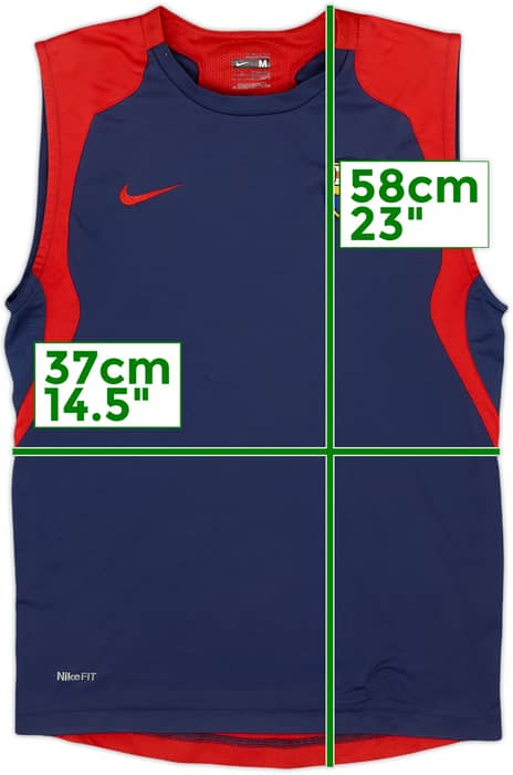 2007-08 Barcelona Nike Training Vest - 8/10 - (M.Boys)
