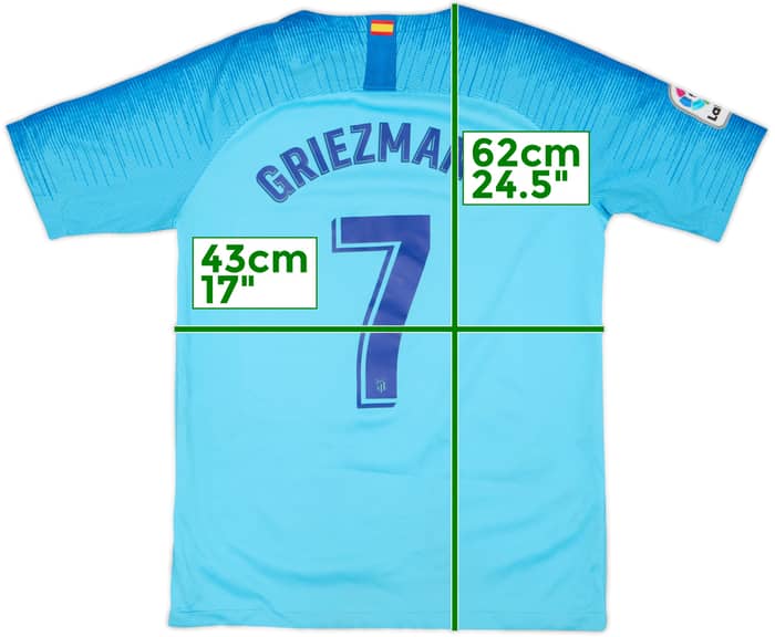 2018-19 Atletico Madrid Away Shirt Griezmann #7 - 5/10 - (XL.Boys)