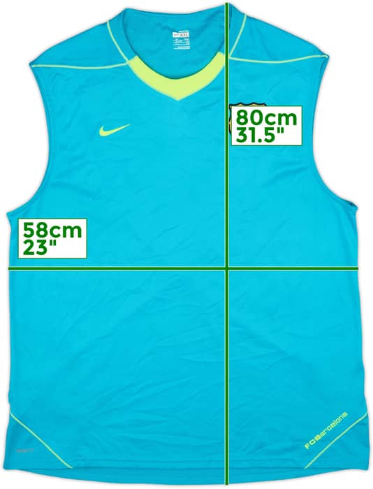 2007-08 Barcelona Nike Training Vest - 8/10 - (XXL)