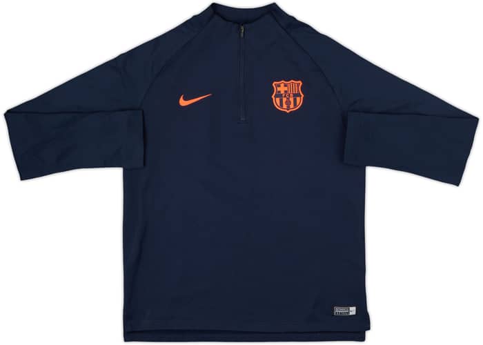 2018-19 Barcelona Nike 1/4 Zip Training Top - 8/10 - (L.Boys)