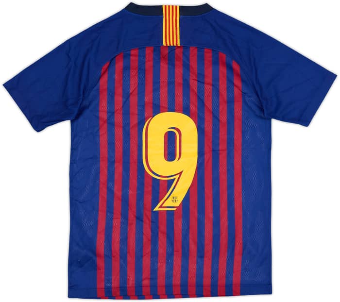 2018-19 Barcelona Rugby Home Shirt #9 - 7/10 - (L.Boys)