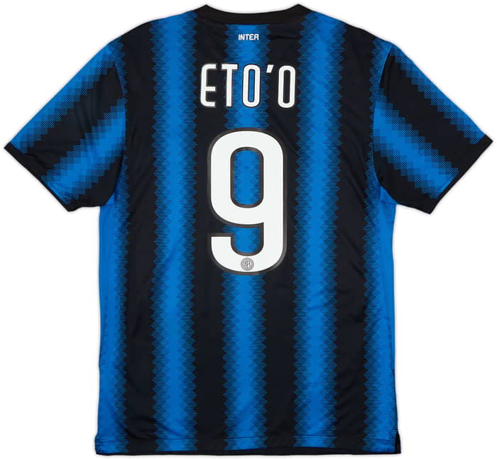 2010-11 Inter Milan Home Shirt Eto'o #9 - 6/10 - (M)