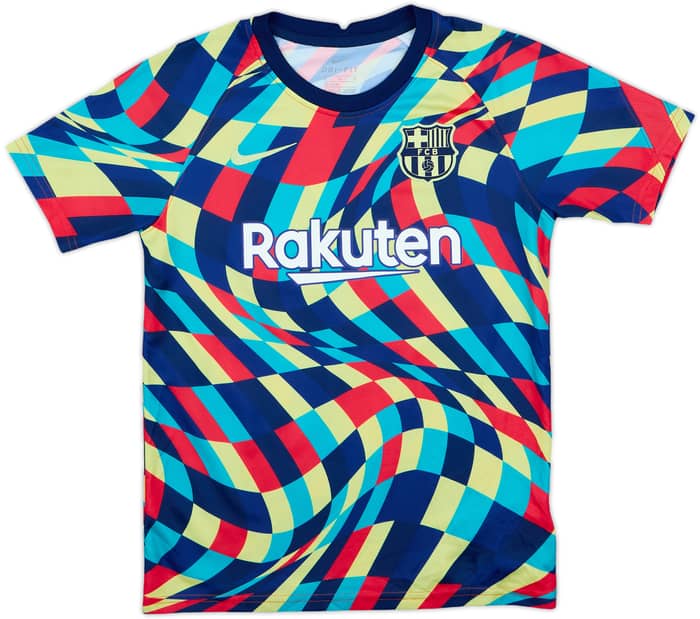 2021-22 Barcelona Nike Training Shirt - 9/10 - (M.Boys)