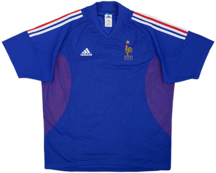 2002-04 France Home Shirt Zidane #10 - 3/10 - (XL)