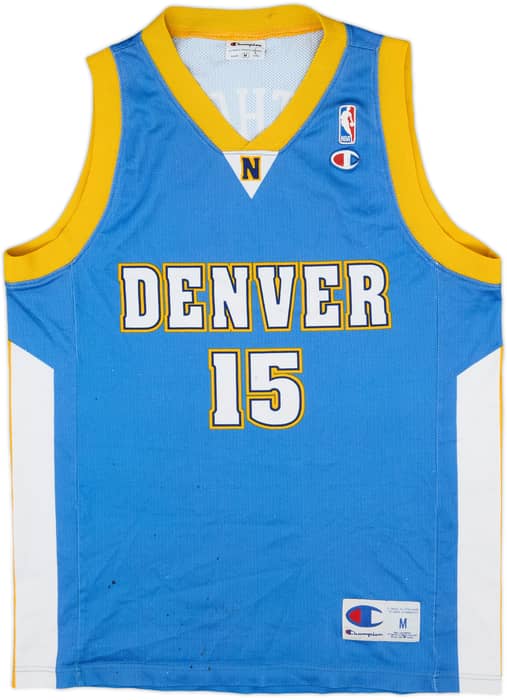 2003-10 Denver Nuggets Anthony #15 Champion Away Jersey - 4/10 - (M)