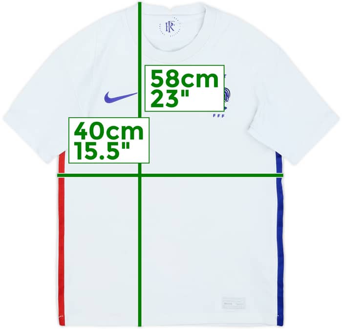 2020-21 France Away Shirt - 5/10 - (M.Boys)