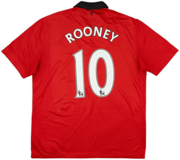 2013-14 Manchester United Home Shirt Rooney #10 - 4/10 - (L)