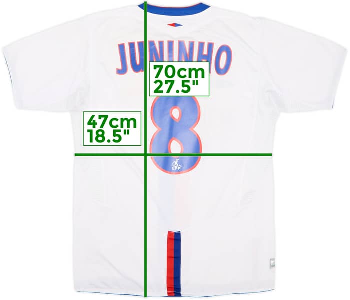 2004-05 Lyon Camiseta de Local Juninho #8 - 6/10 - (S)