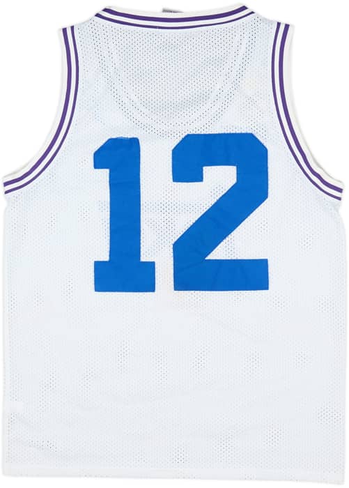 1993-94 Real Madrid Teka Romero #12 Ewing Home Jersey - 7/10 - (L)