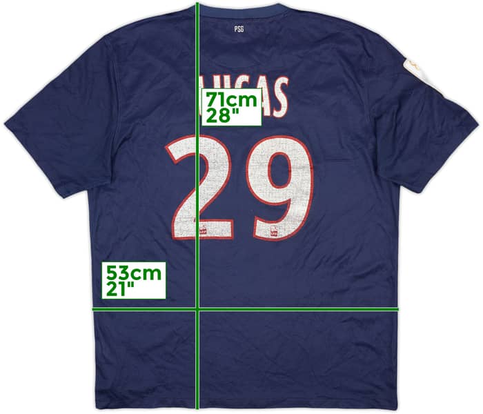 2012-13 Paris Saint-Germain Home Shirt Lucas #29 - 5/10 - (L)