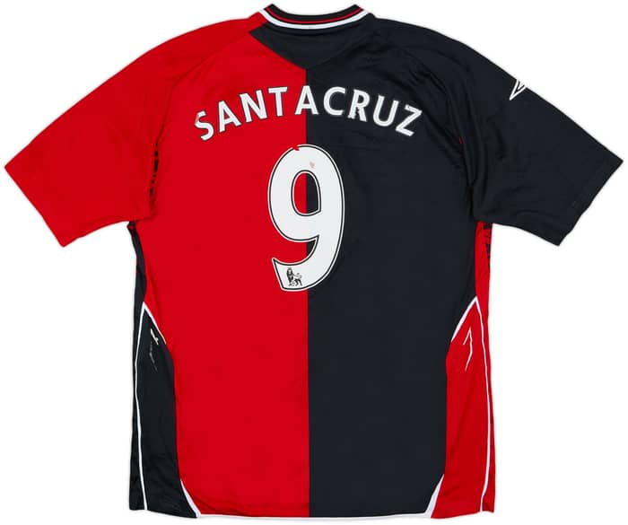 2007-08 Blackburn Away Shirt Santa Cruz #9 - 5/10 - (XL)
