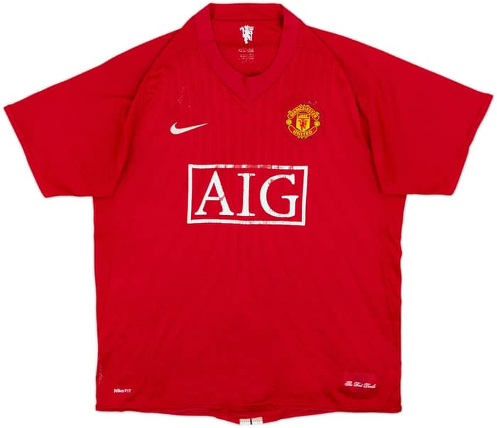 2007-09 Manchester United Home Shirt Ronaldo #7 - 4/10 - (L)