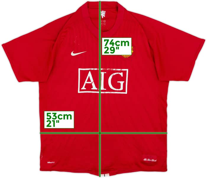 2007-09 Manchester United Home Shirt Ronaldo #7 - 4/10 - (L)