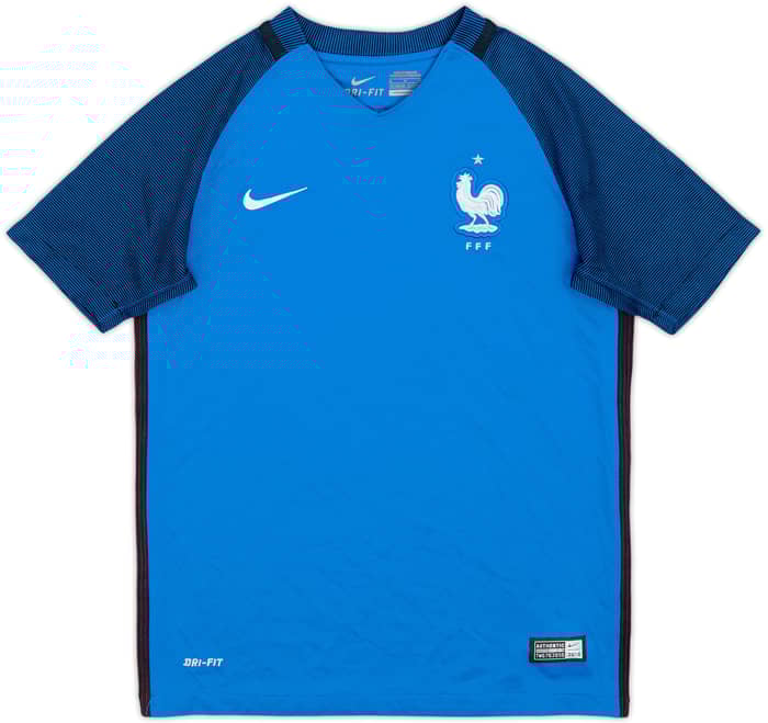 2016-17 France Home Shirt - 9/10 - (M.Boys)